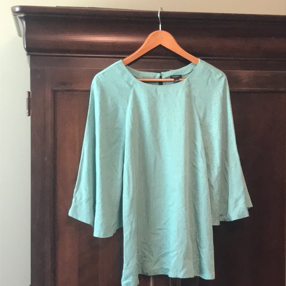 Green Ann Taylor Top - Picture 1 of 3